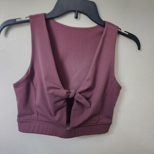 Mono B Pink Sleeveless Crop Top Size Medium